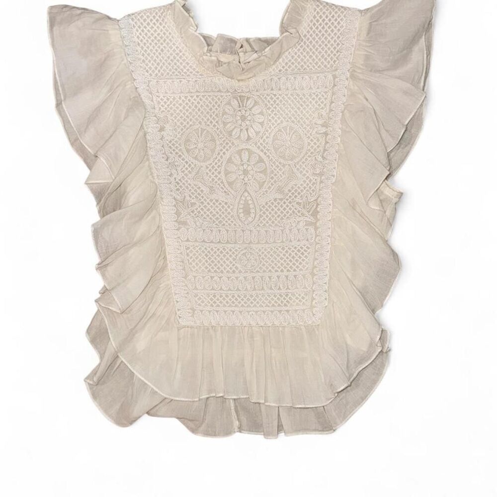 Joie Women's Cream and White Blouse